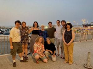 UCSC linguists at the Port of Rethymno