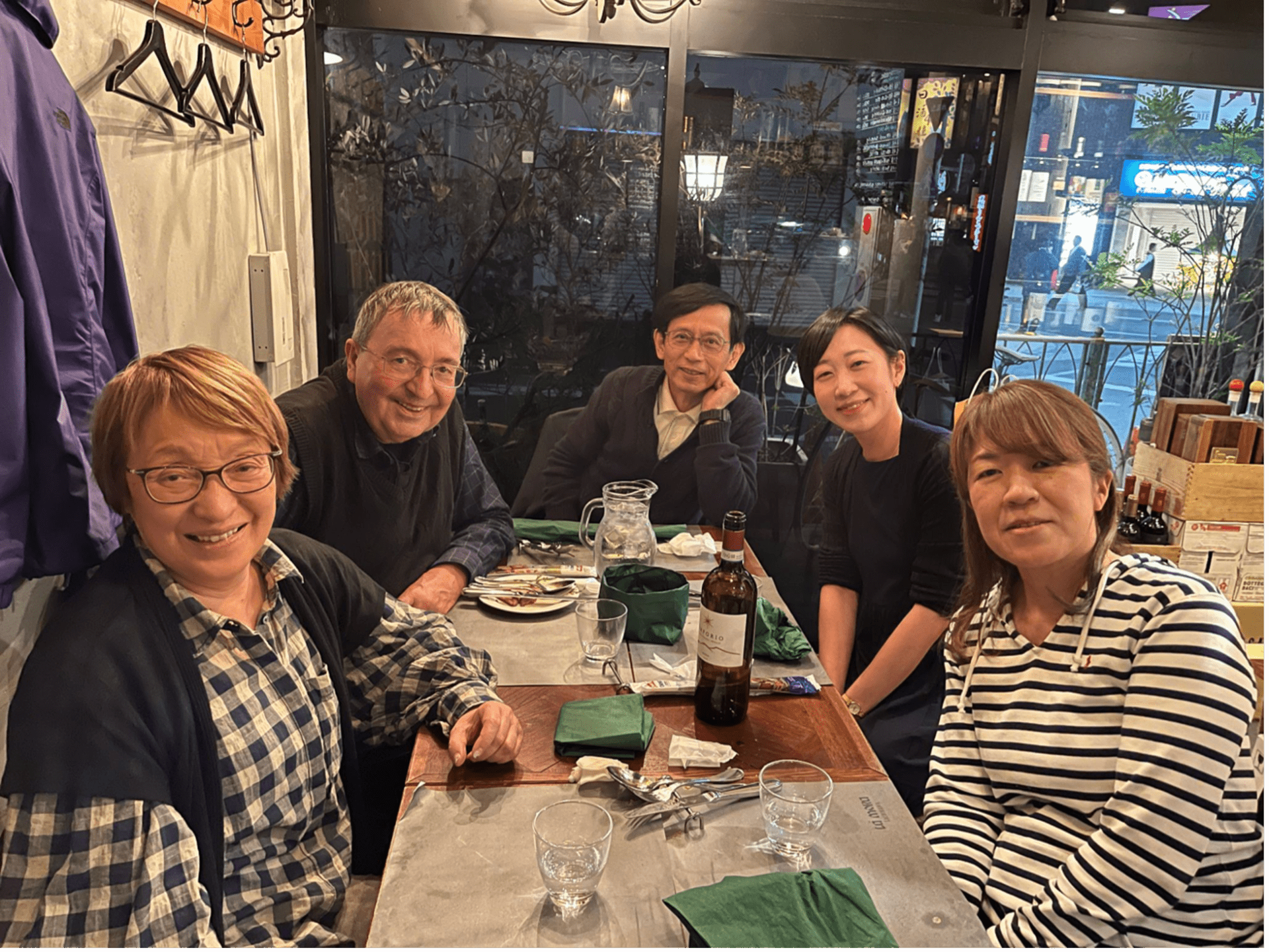 From left to right: Junko, Armin, Haruo Kuzobono, Maho Morimoto, Motoko Katayama